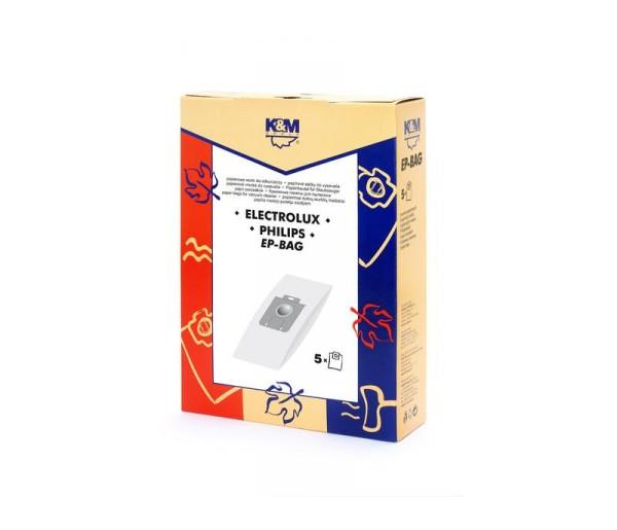 K&M EP-BAG - Worki papierowe do odkurzaczy Electrolux/Philips 5 szt. - 210068 - zdjęcie